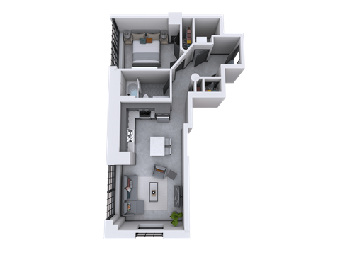 a floor plan of a house