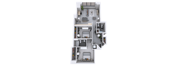bedroom floor plan an image of the enclave at tranquility lake apartments in riverview, fl