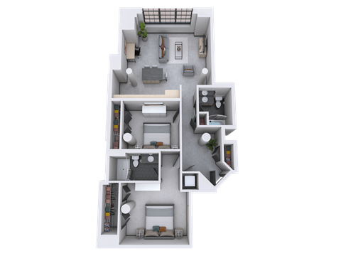 bedroom floor plan an image of the enclave at tranquility lake apartments in riverview, fl