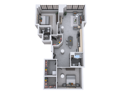 bedroom floor plan an open plan layout with a large bedroom and a living room