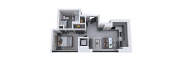 bedroom floor plan an in 2d