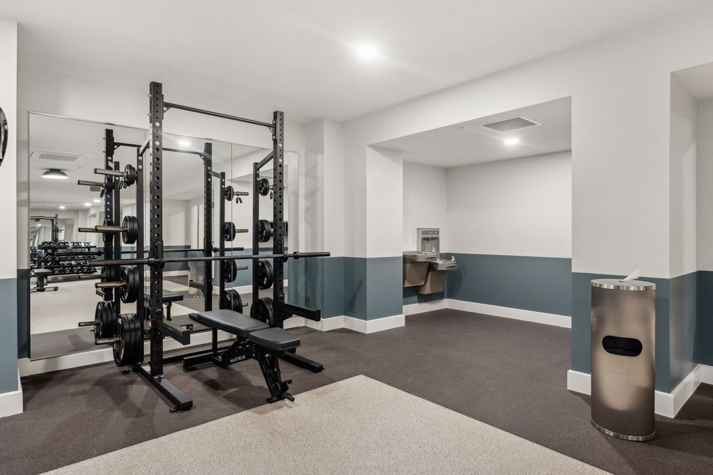the gym at the preserve apartments