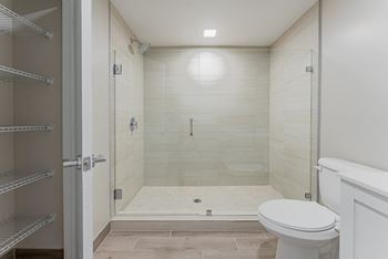 Bathroom with a Large Shower	at Mayla Pompano, Pompano Beach, 33062