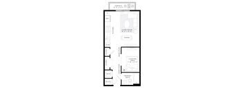 Studio 1 Bath 548 Sq.Ft. ST Floor Plan at Mayla Pompano, Pompano Beach, 33062