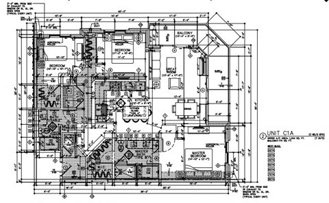 3 Bedroom 2 Bath 1,344 Sq.Ft. C1A Floor Plan at Mayla Pompano, Pompano Beach