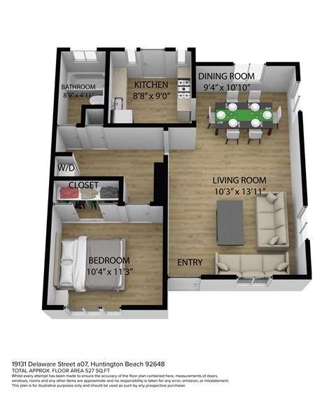 1 bed 1 bath at Huntington Manor Homes Apartment, Huntington Beach