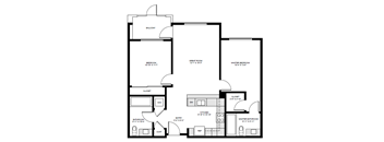 B Floor Plan at The Reserve La Mirada, California, 90638