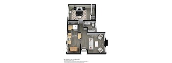the allegheny floor plan  503 sq ft