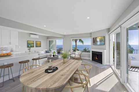 Dining Space at Ocean Edge @ Laguna Beach, California