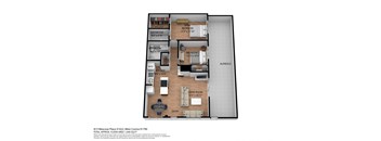 the floor plan of studio apartment 2100 sq ft