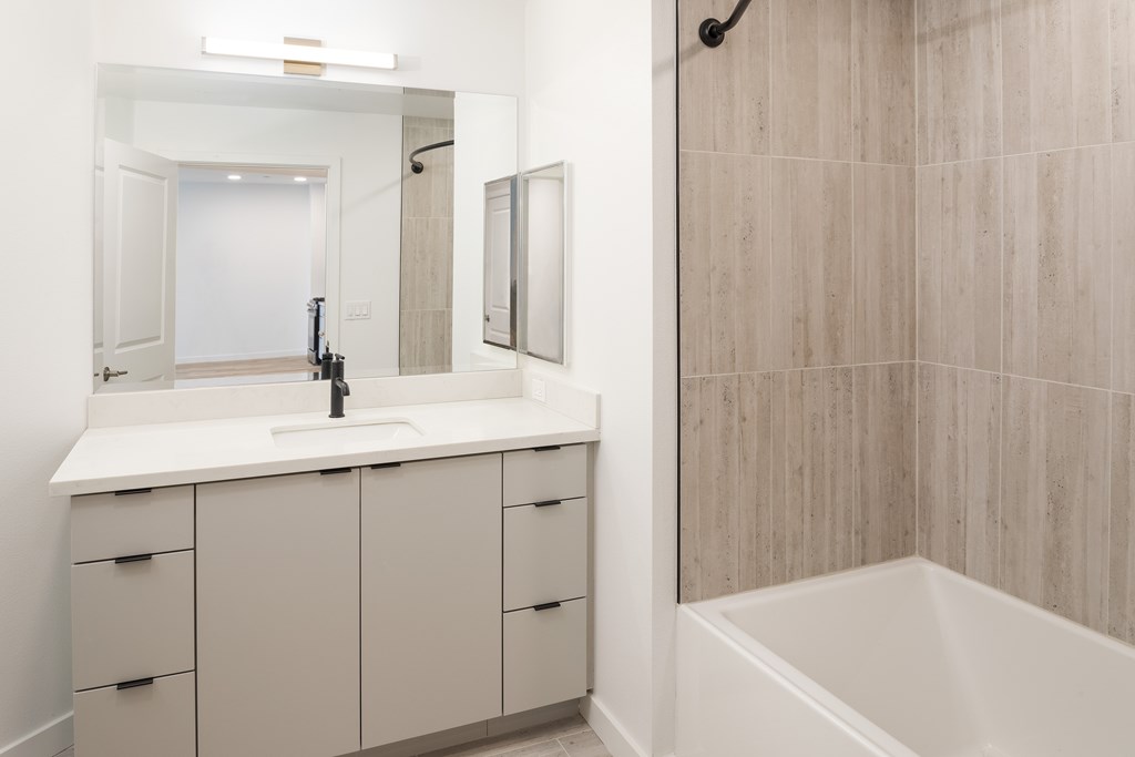 Bathroom With Bathtub at The Reserve La Mirada, California, 90638