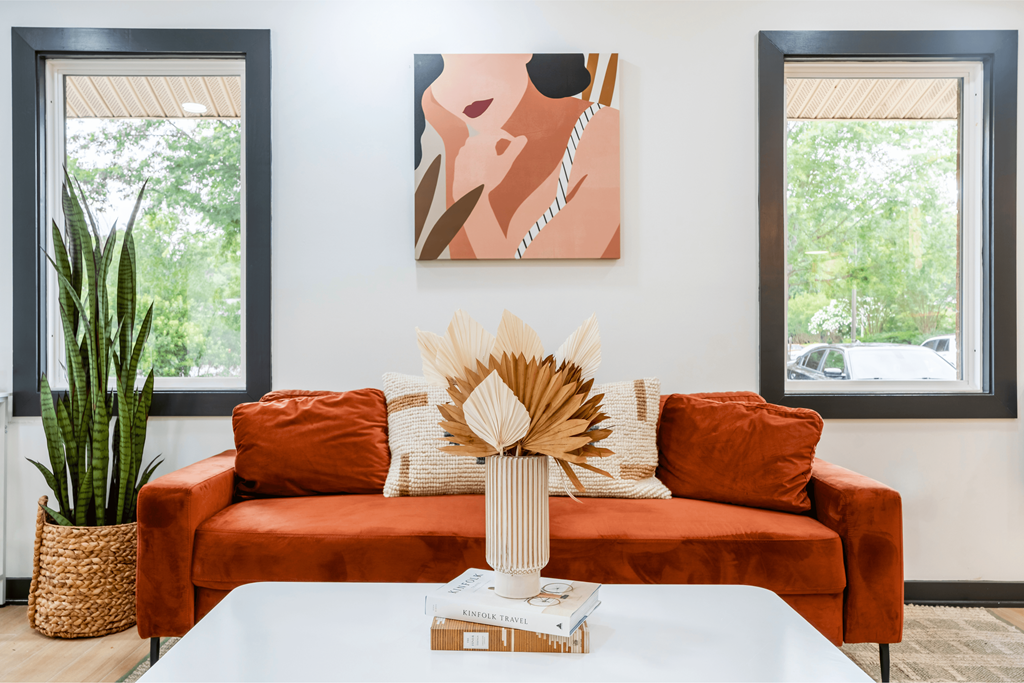 Living Room With Couch at Bennett, Greenville