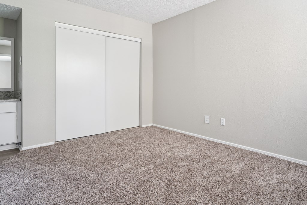 Carpeted Bedroom at Anson at North Hills, Raleigh, North Carolina