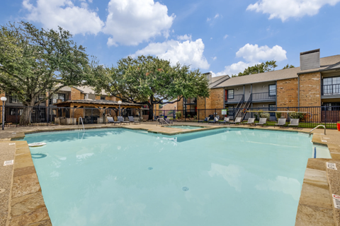 Large swimming pool at Forty200 Apartments, Mesquite, 75149