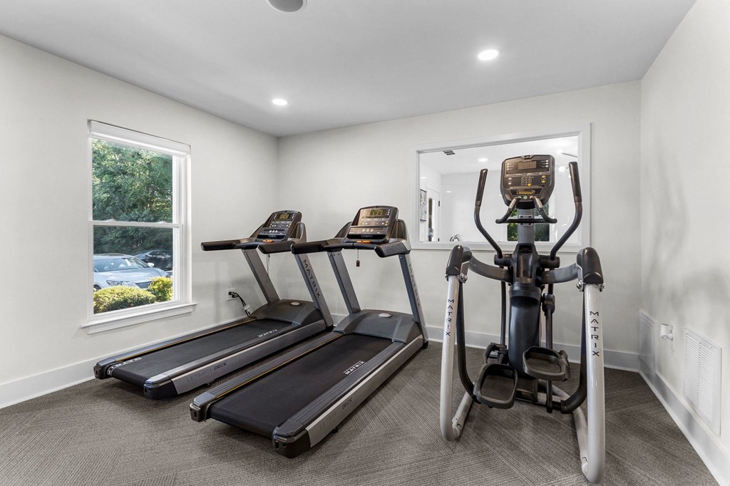 gym with treadmills gym with treadmills at Rosen at North Hills, North Carolina, 27609
