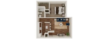 A1 Floor Plan at Lumina, Texas