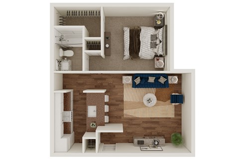 A1 Floor Plan at Lumina, Texas