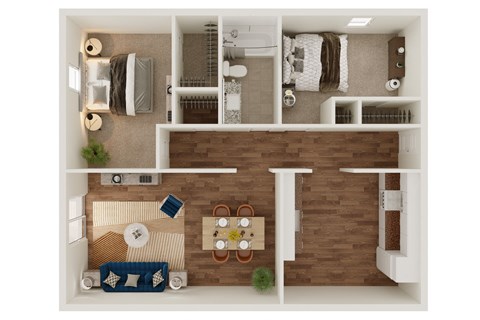 A3 Floor Plan at Lumina, Dallas, Texas