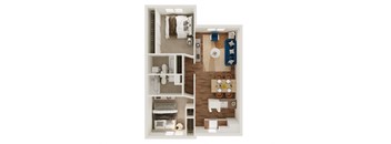 B3 Floor Plan at Lumina, Texas