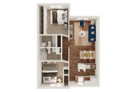 B3 Floor Plan at Lumina, Texas