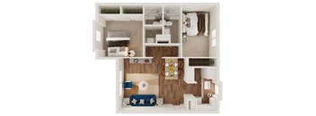 B4 Floor Plan at Lumina, Dallas, 75240