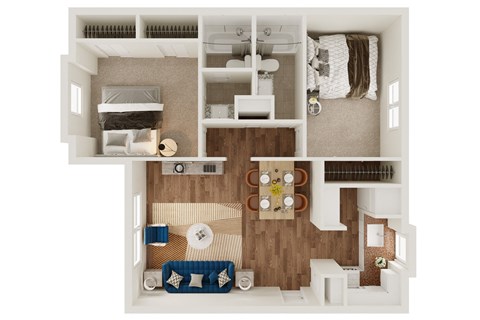 B4 Floor Plan at Lumina, Dallas, 75240