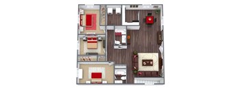 C1 Floorplan at Liberty Crossing, North Carolina