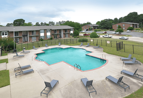 Pool With Relaxing Chairs at Channing, North Carolina, 28306