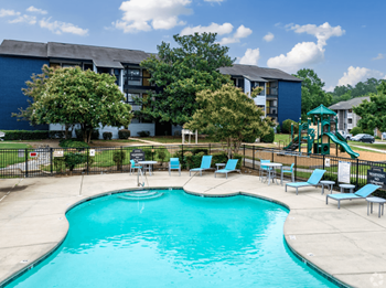 Pool With Sundecks at Anson at North Hills, Raleigh, NC