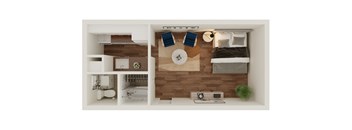 E1 Floor Plan at Lumina, Dallas, Texas