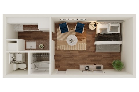 E1 Floor Plan at Lumina, Dallas, Texas