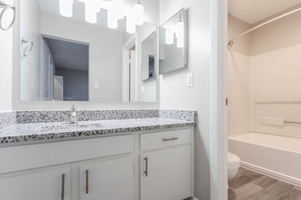 bathroom with quartz counters  at Henley, North Carolina, 28311