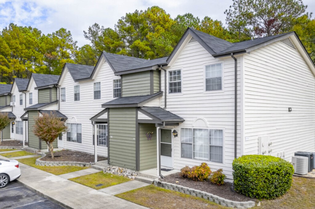 front of apartments at Henley, North Carolina