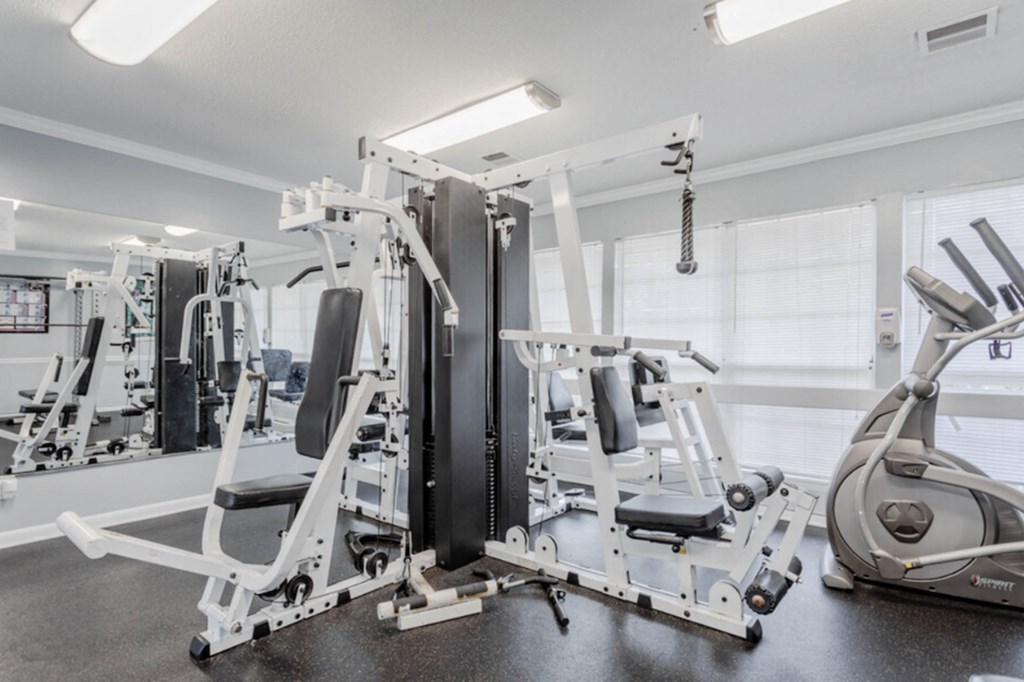 fitness center fitness center at Henley, Fayetteville, NC, 28311
