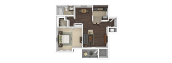 A1 Floor Plan at The Hudson, Fayetteville, 28311