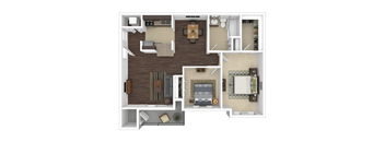 B1 Floor Plan at The Hudson, North Carolina, 28311