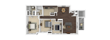C1 Floor Plan at The Hudson, Fayetteville, NC, 28311