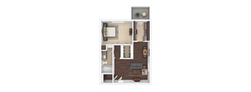 A1 Floor Plan at Oaks at Spring Valley, Richardson, TX, 75080