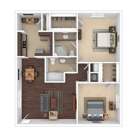 the floor plan of fountain court apartments