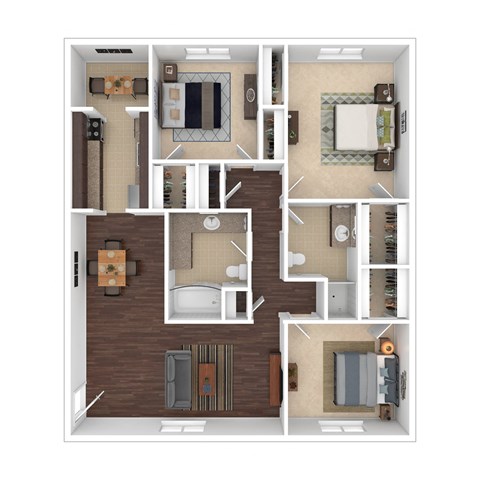 the floor plan of studio apartment 353 sqft
