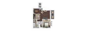 A1 Floor Plan at The Hampton, Fayetteville
