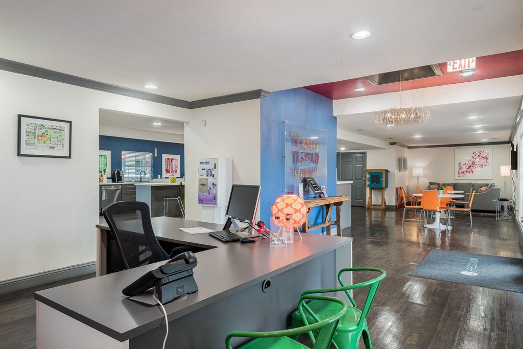 Decorated Reception And Lobby Area at Carisma, Dallas