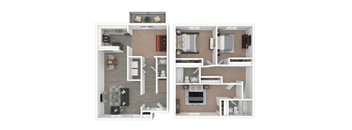 3 Bed 2 Bath Floor Plan at Cameron, Wilson, 27893