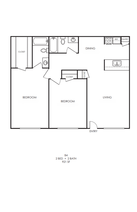B4 Floor Plan at Lovato, Texas