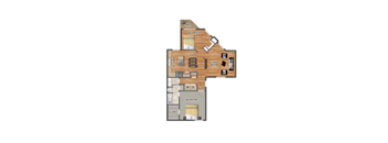 B4 Floor Plan at Shadow Ridge, Arlington, 76013