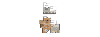 C1 Floor Plan at Shadow Ridge, Arlington, Texas