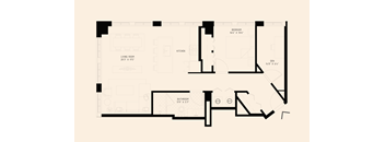 a one bedroom floor plan