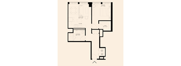 a one bedroom floor plan