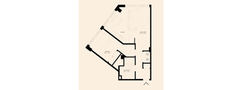 a one bedroom floor plan