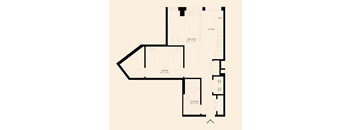a one bedroom floor plan